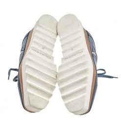 Stella McCartney Blue/Silver Faux Leather Elyse Star Platform Lace Up Sneakers Size 39 For Women 15 Stella McCartney Blue/Silver Faux Leather Elyse Star Platform Lace Up Sneakers Size 39 For Women -Stella McCartney Sales luxury women stella mccartney used shoes p557218 008