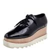 Stella McCartney Black Faux Patent Leather Elyse Platforms Sneakers Size 39 For Women -Stella McCartney Sales luxury women stella mccartney used shoes p557298 005