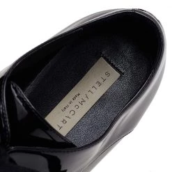 Stella McCartney Black Faux Patent Leather Elyse Platforms Sneakers Size 39 For Women -Stella McCartney Sales luxury women stella mccartney used shoes p557298 007