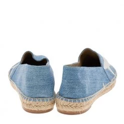 Stella McCartney Blue/White Star Print Denim Rocio Espadrille Flats Size 40 For Women -Stella McCartney Sales luxury women stella mccartney used shoes p559985 003