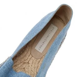 Stella McCartney Blue/White Star Print Denim Rocio Espadrille Flats Size 40 For Women -Stella McCartney Sales luxury women stella mccartney used shoes p559985 005