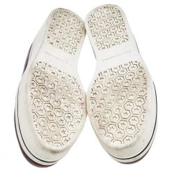 Stella McCartney Burgundy Faux Leather Chain Link Platform Slip On Loafers Size 39 For Women -Stella McCartney Sales luxury women stella mccartney used shoes p571223 008