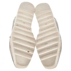 Stella McCartney Monochrome Woven Faux Leather Elyse Star Platform Lace Up Derby Size 36.5 For Women -Stella McCartney Sales luxury women stella mccartney used shoes p572678 008