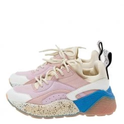 Stella McCartney Multicolor Faux Leather/Suede And Neoprene Eclypse Chunky Sneakers Size 35 For Women -Stella McCartney Sales luxury women stella mccartney used shoes p572681 004
