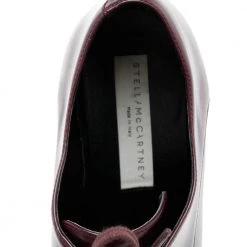 Stella McCartney Burgundy Faux Leather Elyse Platform Sneakers Size 39 For Women -Stella McCartney Sales luxury women stella mccartney used shoes p572792 006