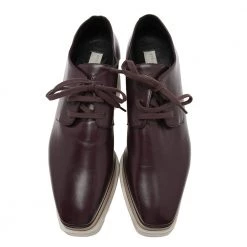 Stella McCartney Burgundy Faux Leather Elyse Platform Sneakers Size 39 For Women -Stella McCartney Sales luxury women stella mccartney used shoes p572792 007