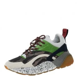 Stella McCartney Multicolor Faux Leather And Neoprene Eclypse Chunky Sneakers Size 41 For Women