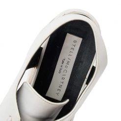 Stella McCartney White Faux Leather Elyse Cut-Out Platform Derby Size 37.5 For Women -Stella McCartney Sales luxury women stella mccartney used shoes p582271 005