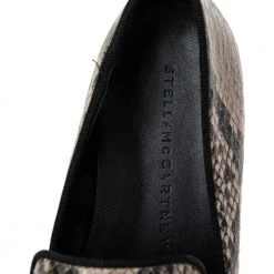 Stella McCartney Beige/Black Python Embossed Leather Platform Sneakers Size 37 For Women 16 Stella McCartney Beige/Black Python Embossed Leather Platform Sneakers Size 37 For Women -Stella McCartney Sales luxury women stella mccartney used shoes p582568 005