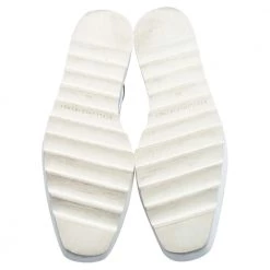 Stella McCartney Silver Faux Patent And Faux Leather Elyse Star Platform Sneakers Size 38.5 For Women -Stella McCartney Sales luxury women stella mccartney used shoes p586124 008