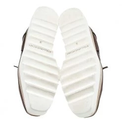 Stella McCartney Metallic Brown/Black Faux Leather Elyse Star Platform Derby Size 38 For Women -Stella McCartney Sales luxury women stella mccartney used shoes p592633 008