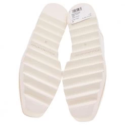 Stella McCartney White Faux Leather Elyse Platform Zip Sneakers Size 36 For Women -Stella McCartney Sales luxury women stella mccartney used shoes p592724 008