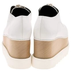 Stella McCartney White Faux Leather Elyse Platform Zip Sneakers Size 36 For Women -Stella McCartney Sales luxury women stella mccartney used shoes p592724 1644850493 009