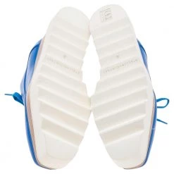 Stella McCartney Blue Faux Leather Elyse Platform Sneakers Size 36 For Women -Stella McCartney Sales luxury women stella mccartney used shoes p592731 008