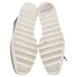 Stella McCartney Metallic Grey Faux Patent Leather Elyse Platform Sneakers Size 36 For Women -Stella McCartney Sales luxury women stella mccartney used shoes p592746 008