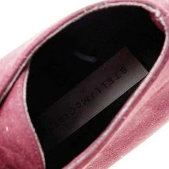 Stella McCartney Burgundy Faux Suede Lace Up Wedge Boots Size 37 For Women -Stella McCartney Sales luxury women stella mccartney used shoes p592962 1645421823 010