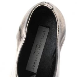 Stella McCartney Metallic Two Tone Faux Leather Elyse Lace Up Derby Size 36 For Women -Stella McCartney Sales luxury women stella mccartney used shoes p594011 007