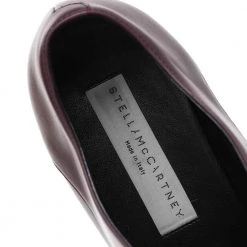 Stella McCartney Burgundy Faux Leather Elyse Platform Lace Up Derby Size 36 For Women -Stella McCartney Sales luxury women stella mccartney used shoes p594056 007