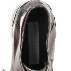 Stella McCartney Metallic Brown Faux Leather Elyse Star Platform Lace Up Derby Size 36 For Women -Stella McCartney Sales luxury women stella mccartney used shoes p594059 003