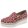 Stella McCartney Red/White Canvas Binx Star Platform Sneakers Size 40 For Women -Stella McCartney Sales luxury women stella mccartney used shoes p594119 004