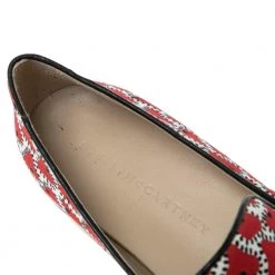 Stella McCartney Red/White Canvas Binx Star Platform Sneakers Size 40 For Women -Stella McCartney Sales luxury women stella mccartney used shoes p594119 006