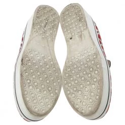 Stella McCartney Red/White Canvas Binx Star Platform Sneakers Size 40 For Women -Stella McCartney Sales luxury women stella mccartney used shoes p594119 009