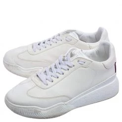 Stella McCartney White Faux Leather Lace Up Sneakers Size 39 For Women -Stella McCartney Sales luxury women stella mccartney used shoes p595833 005