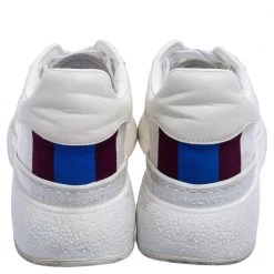 Stella McCartney White Faux Leather Lace Up Sneakers Size 39 For Women -Stella McCartney Sales luxury women stella mccartney used shoes p595833 006