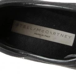 Stella McCartney Black Faux Suede Elyse Star Platform Sneakers Size 37 For Women -Stella McCartney Sales luxury women stella mccartney used shoes p601101 010