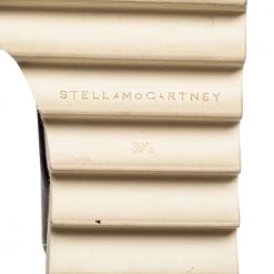 Stella McCartney Black Faux Leather Elyse Platform Cut-Out Slingback Derby Size 39.5 For Women -Stella McCartney Sales luxury women stella mccartney used shoes p604048 002