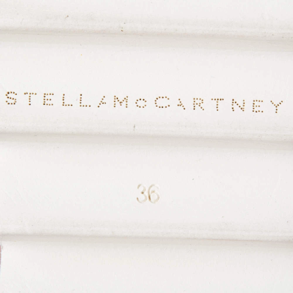 Stella McCartney Rose Gold Faux Patent And Leather Elyse Star Platform Lace Up Sneakers Size 36 For Women 10 Stella McCartney Rose Gold Faux Patent And Leather Elyse Star Platform Lace Up Sneakers Size 36 For Women - Image 8