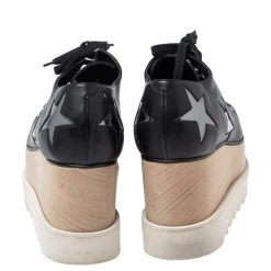 Stella McCartney Black Faux Leather Elyse Star Platform Derby Sneakers Size 36 For Women -Stella McCartney Sales luxury women stella mccartney used shoes p608840 1647232678 007