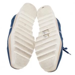 Stella McCartney Blue Denim Elyse Star Platform Lace Up Sneakers Size 35 For Women 16 Stella McCartney Blue Denim Elyse Star Platform Lace Up Sneakers Size 35 For Women -Stella McCartney Sales luxury women stella mccartney used shoes p610503 008