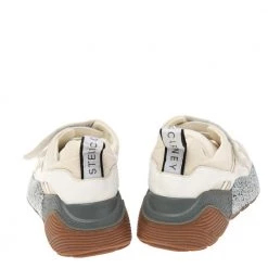 Stella McCartney White Faux Suede And Faux Leather Eclypse Velcro Strap Sneakers Size 38 For Women -Stella McCartney Sales luxury women stella mccartney used shoes p615233 006