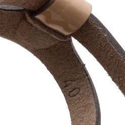 Stella McCartney Beige Faux Patent Leather Linda Wedge Sandals Size 40 For Women -Stella McCartney Sales luxury women stella mccartney used shoes p615365 009