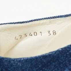 Stella McCartney Blue Denim Elyse Platform Derby Sneakers Size 38 For Women -Stella McCartney Sales luxury women stella mccartney used shoes p622615 007