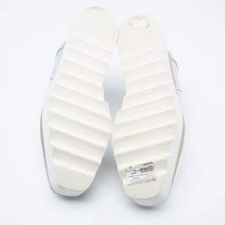 Stella McCartney Silver Faux Leather Elyse Star Sneakers Size 38 For Women -Stella McCartney Sales luxury women stella mccartney used shoes p622633 002