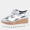 Stella McCartney Silver Faux Leather Elyse Star Sneakers Size 38 For Women 2 Stella McCartney Silver Faux Leather Elyse Star Sneakers Size 38 For Women -Stella McCartney Sales luxury women stella mccartney used shoes p622633 008