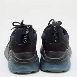 Stella McCartney Black Neoprene, Faux Leather And Faux Suede Eclypse Chunky Sneakers Size 38 For Women -Stella McCartney Sales luxury women stella mccartney used shoes p625059 006