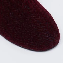 Stella McCartney Burgundy Woven Velvet Block Heel Ankle Heel Boots Size 40 For Women -Stella McCartney Sales luxury women stella mccartney used shoes p625241 008