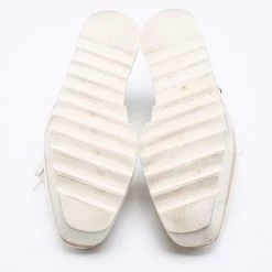 Stella McCartney White Faux Leather Coutout Elyse Sneakers Size 38.5 For Women -Stella McCartney Sales luxury women stella mccartney used shoes p631090 002
