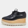 Stella McCartney Black Faux Leather Elyse Platform Derby Sneakers Size 36 For Women 1 Stella McCartney Black Faux Leather Elyse Platform Derby Sneakers Size 36 For Women -Stella McCartney Sales luxury women stella mccartney used shoes p633919 001