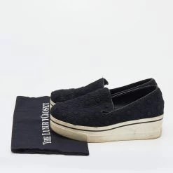 Stella McCartney Black Crochet And Canvas Platform Slip On Sneakers Size 38 For Women 19 Stella McCartney Black Crochet And Canvas Platform Slip On Sneakers Size 38 For Women -Stella McCartney Sales luxury women stella mccartney used shoes p636296 002