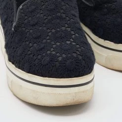 Stella McCartney Black Crochet And Canvas Platform Slip On Sneakers Size 38 For Women 17 Stella McCartney Black Crochet And Canvas Platform Slip On Sneakers Size 38 For Women -Stella McCartney Sales luxury women stella mccartney used shoes p636296 006