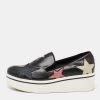 Stella McCartney Black Faux Leather Binx Star Slip On Platform Sneakers Size 40 For Women -Stella McCartney Sales luxury women stella mccartney used shoes p646627 003