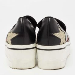 Stella McCartney Black Faux Leather Binx Star Slip On Platform Sneakers Size 40 For Women -Stella McCartney Sales luxury women stella mccartney used shoes p646627 006