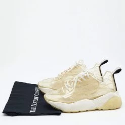 Stella McCartney White PVC And Faux Leather Eclypse Sneakers Size 38 For Women -Stella McCartney Sales luxury women stella mccartney used shoes p647960 005