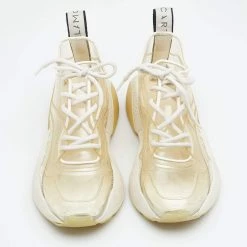 Stella McCartney White PVC And Faux Leather Eclypse Sneakers Size 38 For Women -Stella McCartney Sales luxury women stella mccartney used shoes p647960 007