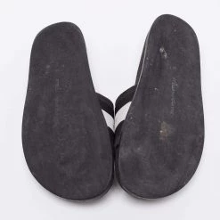 Stella McCartney Black/White Faux Suede And Canvas Logo Slide Slippers Size 36 For Women 16 Stella McCartney Black/White Faux Suede And Canvas Logo Slide Slippers Size 36 For Women -Stella McCartney Sales luxury women stella mccartney used shoes p649633 001