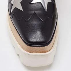 Stella McCartney Black Faux Leather Elyse Star Platform Derby Size 36 For Women -Stella McCartney Sales luxury women stella mccartney used shoes p649871 005